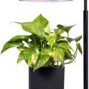 AeroGarden Tabletop Grow Light for Indoor Plants, Grow Live Plants Anywhere in The Home, Adjustable Light Modes, Black