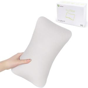 vocheer Small Pillows for Sleeping, 11"x7" Mini Pillow for Travel, Tiny Pillow for Neck, Lumbar, Knee, Wrist, Pets, Cotton Small Back Pillows for Travel, Bed, Office, Machine Washable, Dove-1pc