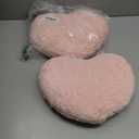 2PCS Throw Pillows Heart Pillow Home Decor Decorative Couch Pillows Bed Pillows Outdoor Pillows Valentine Gifts,Pink 9"*13" (Small)