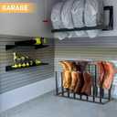 Housen Solutions Boot Rack Organizer for Tall Boots, 8 Pairs Metal Free Standing Shoe Boots Rack, Black Shoes Boot Organizer Holder Stand for Closet, Entryway, Garage, Porch, Hallway