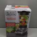 BLACK+DECKER PowerCrush Multi-Function Blender with 6-Cup Glass Jar, 4 Speed Settings, Silver