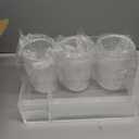 Delamu Hair Tool Organizer, Clear Acrylic Hair Dryer Holder with Detachable 3 Cups, Transparent Wave Design, Ideal for Makeup, Vanity, Bathroom countertop Organizers and Storage, as Christmas Gifts