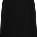 Century Star Tennis Skirts for Women with Pockets Golf Knee Length Skorts Athletic Sports Drawstring Waist Skirts with Shorts (Black, L)
