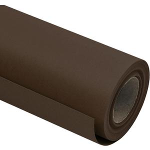 RUSPEPA 30"x 393"(32.8') Chocolate Brown Kraft Wrapping Paper Large Jumbo Roll, Recyclable Art Gift Wrap Paper for Gift Wrapping, Table Covering, Craft Supplies, Bouquet Flower, Bulletin Board, 80GSM
