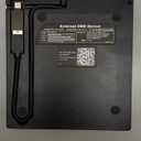 External DVD Drive USB 3.0 USB C CD Burner CD/DVD +/-RW Optical Drive, Slim Portable DVD CD ROM Rewriter Writer Duplicator for Laptop Desktop PC Windows 11/10/8/7 MacBook Mac Linux OS Apple