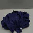 Biscaynebay Wrap Around Bed Skirts for Queen Beds Short Drop of 12", Navy Adjustable Elastic Dust Ruffles Easy Fit Wrinkle Resistant Silky Luxurious Fabric Machine Washable