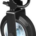 Mofeez Gate Wheel for Metal Swing Gate with 1-5/8" Thru 2" Gate Frames, Gate Support Wheel for Chain Link Fence, Prevent Gate from Dragging, Black