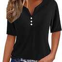 Aztec Print T Shirts Women Western Tribal Ethnic Style Short Sleeved Shirt Country Concert Tops Casual Vacation Tees, Large