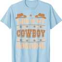 Cute Cowboy Western Cowboy Outfit Men Boy Kid Cowboy Costume T-Shirt, 2XL