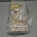 Farmhouse Ironing Board Hanger Wall Mount or Over the Door - Universal Laundry Room Ironing Board Holder Caddy with Iron Holder Shelf - Adjustable Hooks to Hold Ironing Boards Large & Small - White