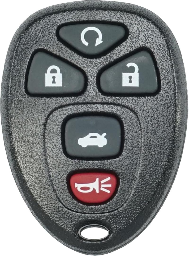 Keyless Entry Remote Start Control Key Fob Replacement Fits for Chevy Impala 2006 2007 2008 2009 2010 2011 2012 2013 Chevrolet Impala Limited Monte Carlo Cadillac DTS Buick Lucerne OUC60270