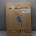 Bathroom Medicine Cabinet with Mirror, 20x26 Recessed or Wall Mirror Medicine Cabinet with Storage Adjustable Glass Shelves, Beveled Edge Mirrored Door with Aluminum Cabinet Hinges