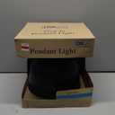 Plug in Pendant Light, 15FT Hanging Lights with Plug in Cord, On/Off Switch, Industrial Pendant Light with Plug in Cord, Metal Hanging Lamps for Living Room, Kitchen, Dining Room, Bedroom (Black)