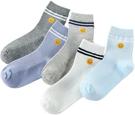 MeiLiZuRL Women's Cute Funny Crew Socks - Cotton Novelty Socks for Women & Girls (5-6 Pairs), Set of 4