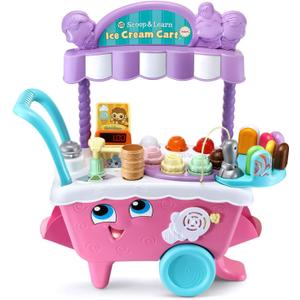 LeapFrog Scoop and Learn Ice Cream Cart Deluxe (Frustration Free Packaging), Pink, 20.3" x 24.9" x 8.5"