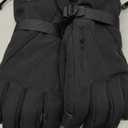 MCTi Waterproof Mens Ski Gloves Winter Warm 3M Thinsulate Snowboard Snowmobile Cold Weather Gloves (Large, Black)
