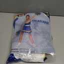 Spooktacular Creations Girl Cheerleader Costume, Halloween Cute Cheer Uniform Outfit with Accessories for Dress Up Parties (L)