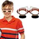 4E's Novelty 108 Pack Football Party Paper Glasses With Eye Black Bulk Football Party Favors for Kids Adults – Football Party Supplies, Football Glasses for Photo Booth