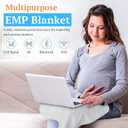 EMF Protection for Cell Phone - EMF Blanket Blocker with Faraday Fabric Cloth for Shield Protection While Using Your Laptop and Phone