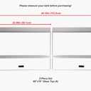 H2Pro 48x18 Glass Canopy 2 Piece Set for 75/90/110 Gallon Aquarium Fish Tank (22.08 x 16.57 x 0.16in)