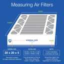 Nordic Pure 20x20x5 (Actual Size: 19 5/8 x 19 7/8 x 4 3/8) Honeywell Replacement Furnace Filters MERV 12 Plus Carbon 1 Pack