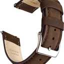 Ritche Christmas Gift Quick Release Leather Watch Bands Genuine Watch Straps for Men Women Top Grain Leather Watch Strap, White Elephant Gifts, Stocking Stuffers for Men, Father's Day gifts