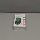 memzuoix 2.4G Wireless Mouse, 1400 DPI Computer Mice USB Receiver, Portable Wireless USB Mouse Battery Powered Cordless Mice for Laptop, PC, Desktop, 5 Buttons (Dark Green)