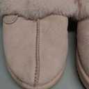 Fireside by Dearfoams Women's Fireside Sydney Shearling Fur Indoor/Outdoor Scuff Slipper With Wide Widths (6, Pink)