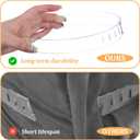Sibba 4PCS Bed Sheet Holder Replacement Strips, Transparent Bed Lock Sheet Holder Strips for Fitted Sheets Corners Bedding, Keep Sheets Tight & Secure