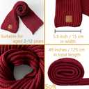 Kids Scarf Winter Neck Warmer Toddler Neck Scarf Girls Thick Scarves Boys Warm Neck Warp 2-12 Years