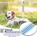 Dog Tie Out Runner for Yard,Trolley System for Large Dogs,Heavy Duty Dog Run Cable Lead 50ft with 10ft Pulley Runner Line for Small Medium and Large Dogs Up to 250lbs Running Outside Yard or Camping