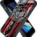 Compatible with iPhone se 2022 2023 6/7/8 Case Anti Slip Shockproof Hard PC Back Soft TPU Prevention Protective Case, Unique Design Fashion Print for Men Women - Flag Elk