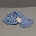 Avidlove Sexy Lingerie for Women Lace Teddy One Piece Cross Strap Bodysuit Lingerie (Small, Light Blue)