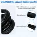 CMXZVBE38761 1-7/8 in, x 7 ft.for Craftsman,Industrial-Grade ShopVacuum Replacement Hose,Wet Dry Vac Hose Attachment,Vacuum Hoses,fits Most Wet/DryVacuums with a 1-7/8 inDiameter Hoses