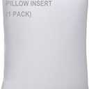 WINGLAMThrow Pillow Inserts,Decorative Stuffer PillowsSham StufferWhite1 Pack38x38 Inches, HypoallergenicPolyester,Ultra SoftLightweight Down Alternative,Square(1), 38x38 Inches of one