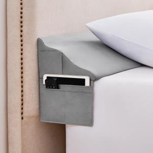 Bed Wedge Pillow for Headboard Gap Filler Queen(60"x6"x10")-Triangle Pillow Wedge for Bed, Mattress Wedge Gap Filler for Headboards, Soft Washable Cover, Neck Back Support&Sleeping Pillow Wedge, Gray (Grey)