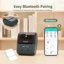 Label Maker Machine, L7 Portable Bluetooth Thermal Printer,Thermal Sticker Machine with Paper Tape (1.97"1.18") Sticker Labeler with Multiple Templates for Office Organization Home Kitchen School