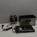 Elite Gourmet EDF-3500 Electric Immersion Deep Fryer. Removable Basket, Timer Control Adjustable Temperature, Lid with Viewing Window and Odor Free Filter,Stainless Steel,3.5 Quart / 14 Cup