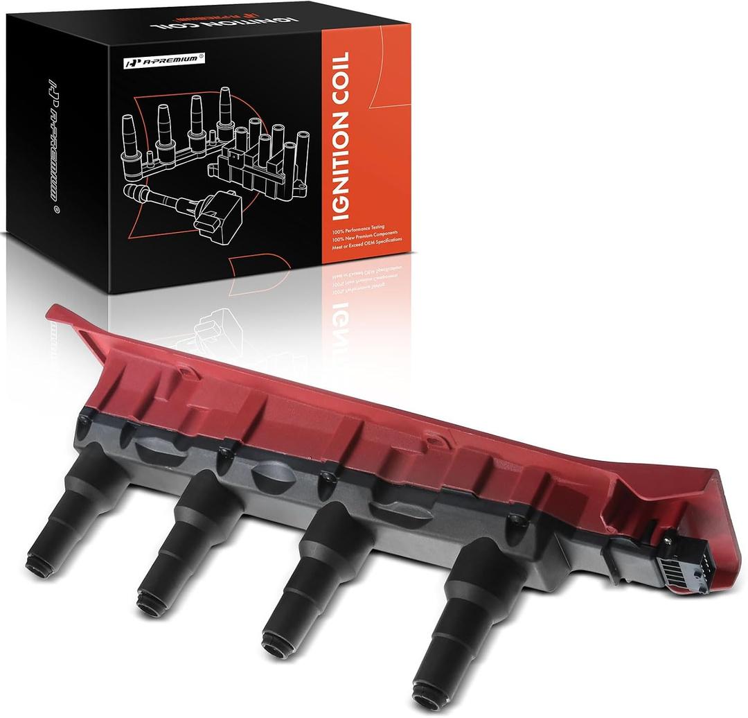 A-Premium Engine Ignition Coil Pack Compatible with Saab 9-3 1999 2.0L, 900 1994-1998 2.0L, 900 1994-1997 2.3L, 9000 1990-1998 2.3L