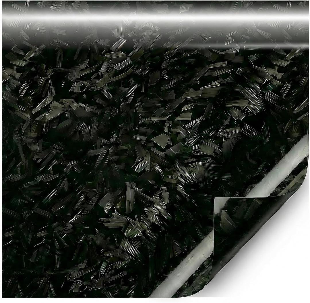 Forged Gloss Carbon Fiber Black 6ft x 5ft Carbon Fiber Vinyl Wrap
