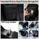 IMATEPLUS Center Console Organizer for Tesla Model 3 Highland 2024 2025 & Model Y Juniper 2025, 6-Piece Set Black(Armrest Storage Tray,center console trayHidden Storage Box,Cup Holder)