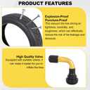 8.5 Inch Vacuum Tire, 50/75-6.1 Tubeless Scooter Tire Fit for Gotrax/Xiaomi, Thick Explosion-Proof and Puncture Resistant Electric Tubeless Tires
