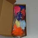 Bucherry 12 Pcs Pom Pom Potted Plant Decoration Blue Red Yellow Party Decoration for Celebration Party Birthday Wedding Fiesta Plant and Outdoor Decor