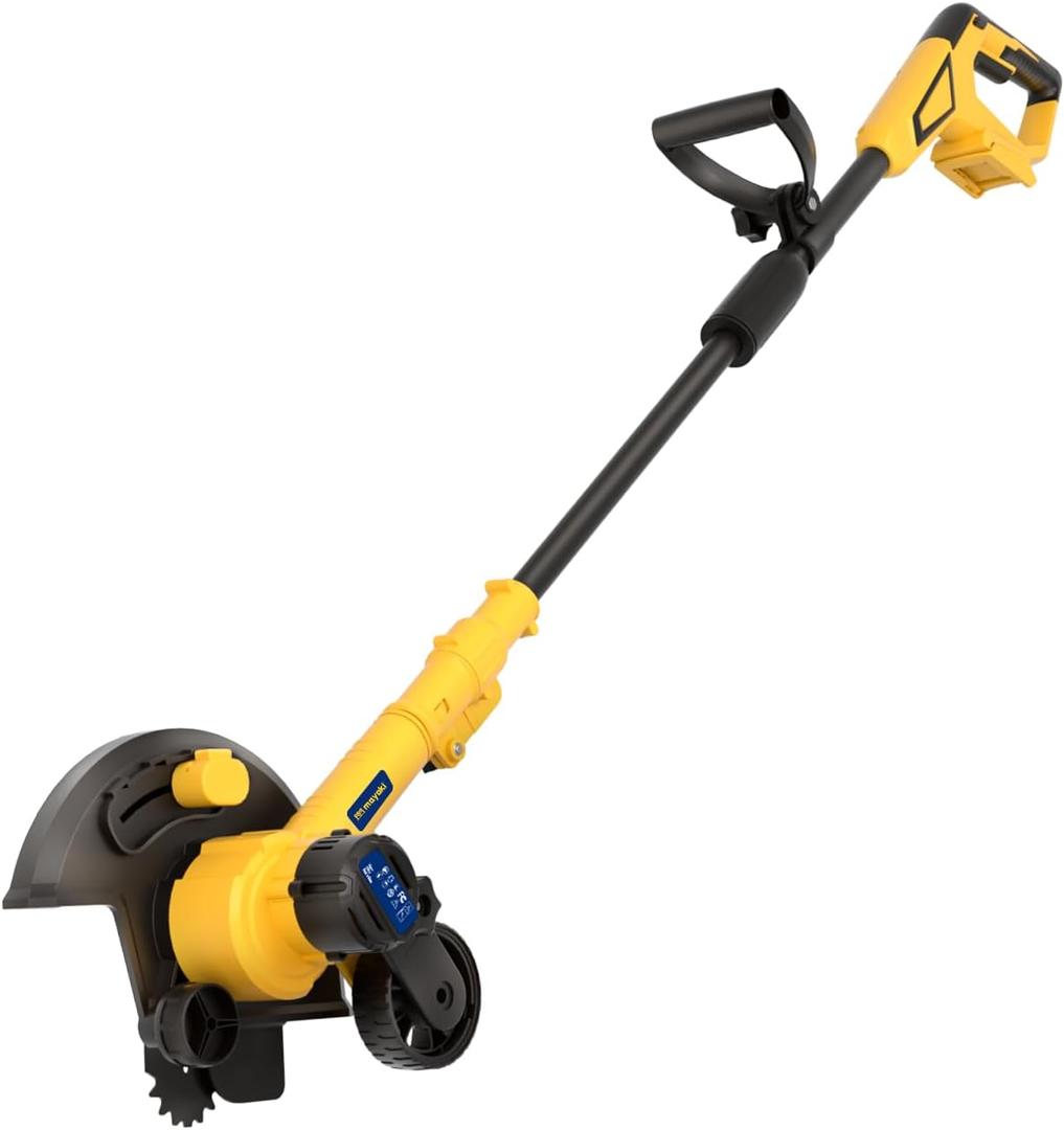 Cordless Edger Lawn Tool Compatible with Dewalt 20V Max Battery, Electric Battery-Powered Edger/Trencher (Tool ONLY) 9Blade, 3 Position Adjustable Depth for Landscaping, Driveways, Borders