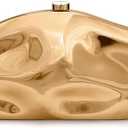Acrylic Clutch Purse for Women Evening Bag, Irregular Shell Acrylic Purse Box Clutch with Chain for Party Wedding Prom