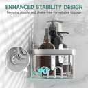 Veken Shower Caddy 6-Pack, Family Choice Award Winner, Large Wall Mounted Shower Rack, Bathroom Shelves Over Toilet, Organizer Storage Accessories with Soap Dish&Toothbrush Holder
