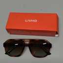 livho Trendy Polarized Square Aviator Sunglasses Women Men Square Eyewear Frame, Retro Sun Glasses for Women Men 2025 Shades