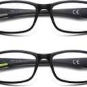 LKEYE Sport Reading Glasses Men Photochromic Lens Blue Light Blocking Computer Reader Wide Style Spring Hinge Eyeglass LK6082
