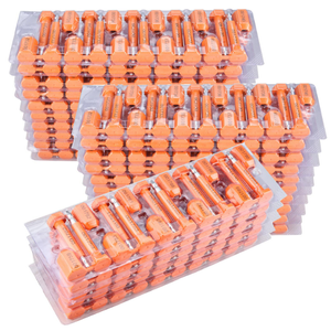 NovelBee 250pcs Bolt Seal Shipping Seal with Print Progressive Numbering for Cargo Containers and Truck Trailers,Cargo Container Seals (Orange)