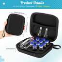 Peptide Case, Bac Water for Peptides, Glp1, Peptide Case for Fridge, 3ml Vial Storage Cases, Insulin Vial Holder, Fridge Freezer Travel, Only Box (Black,Sponge,1x30ml+10x3m L)